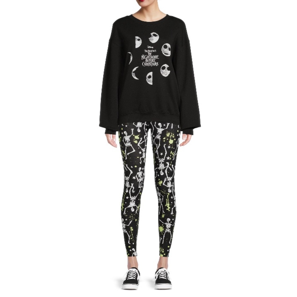 Disney Nightmare Before Christmas black Sweatshirt Disney Phase Jack XL - Picture 3 of 5